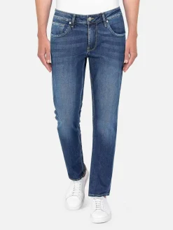 Aluin Slim Fit Stone Wash Blue Jeans