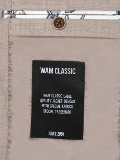 Araya Peak Lapel Single Breast Beige Suit Blazer