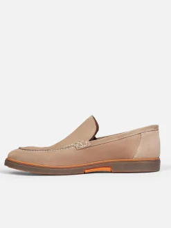 Beige Suede Loafer Schoenen