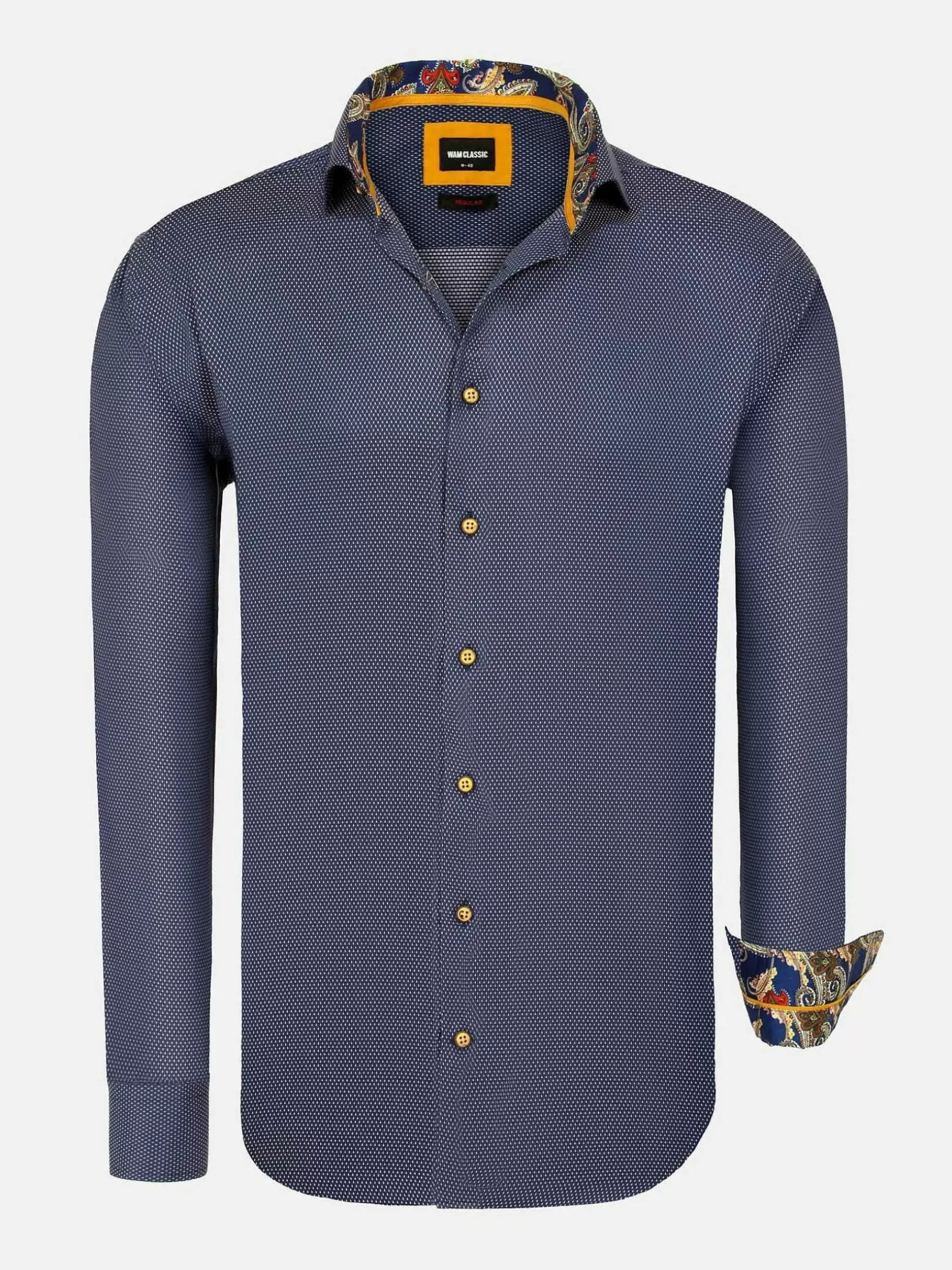 Bentley Regular Fit Navy Overhemd