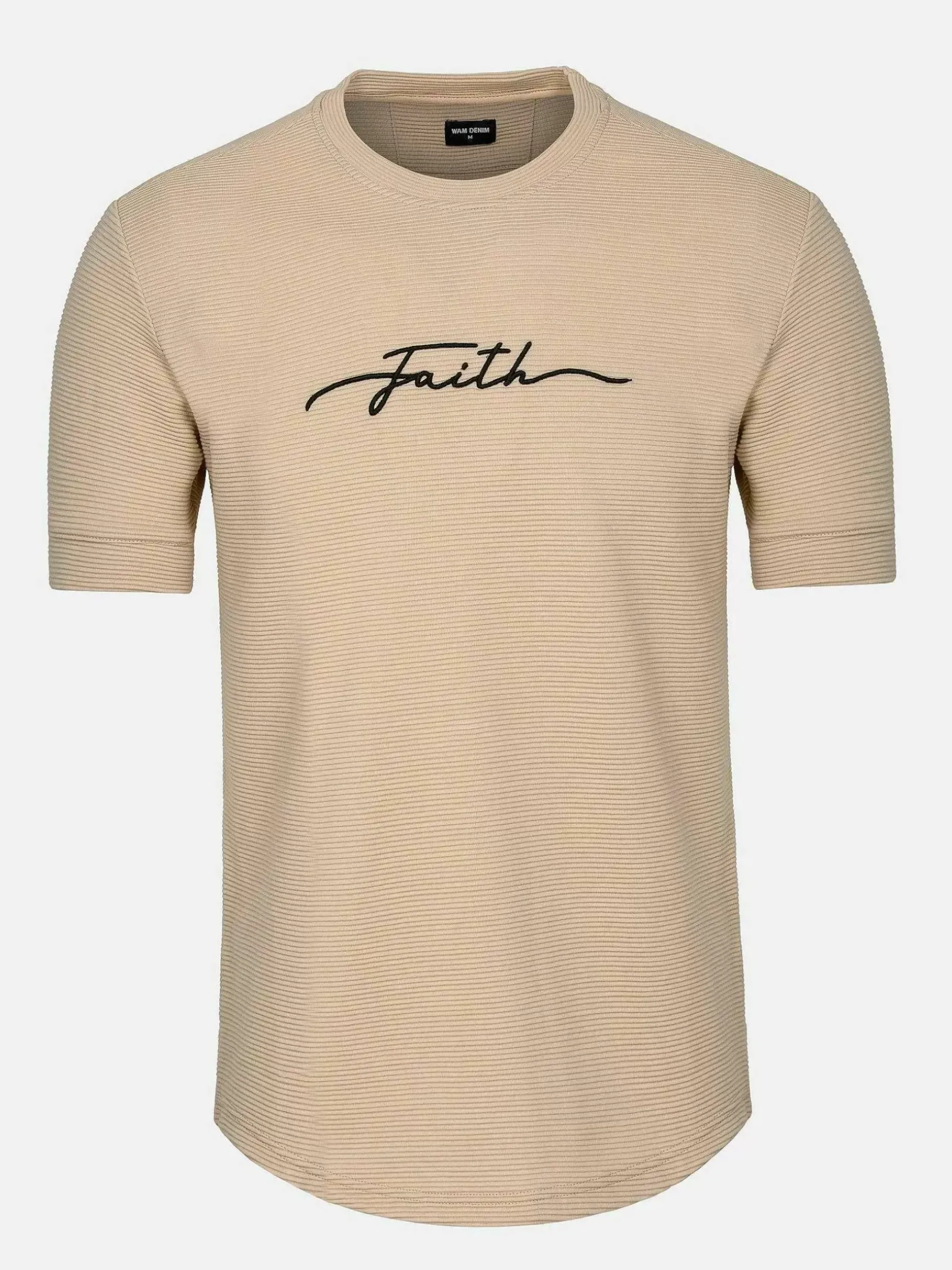 Dambas Signature Crew Neck T-Shirt Beige