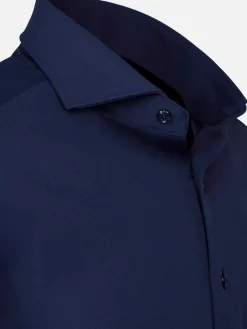 Everest Stretched Navy Overhemd Lange Mouw