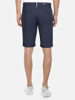 Helvorit Navy Textured Korte Broek