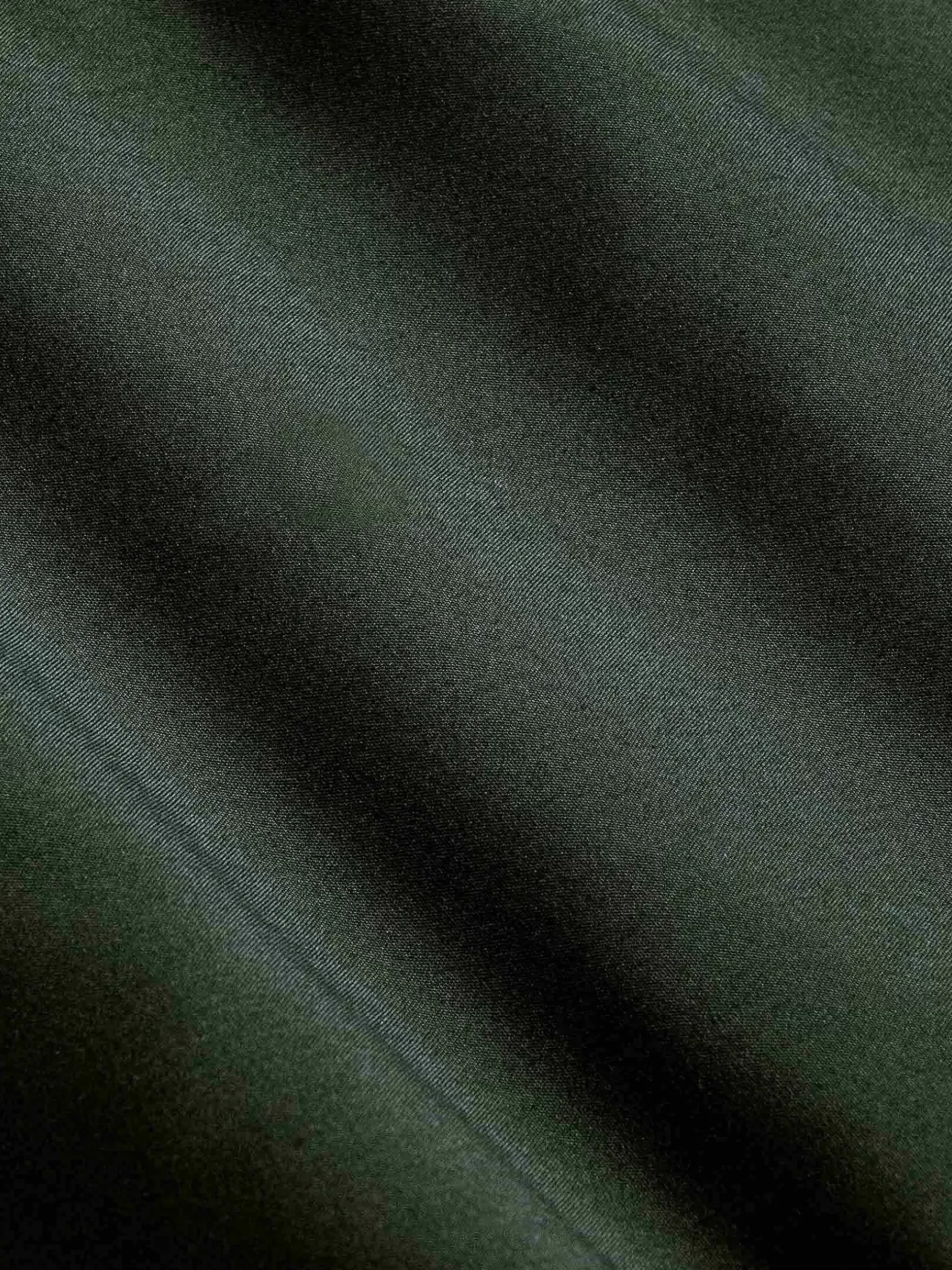 Leira Solid Khaki Overhemd Lange Mouw