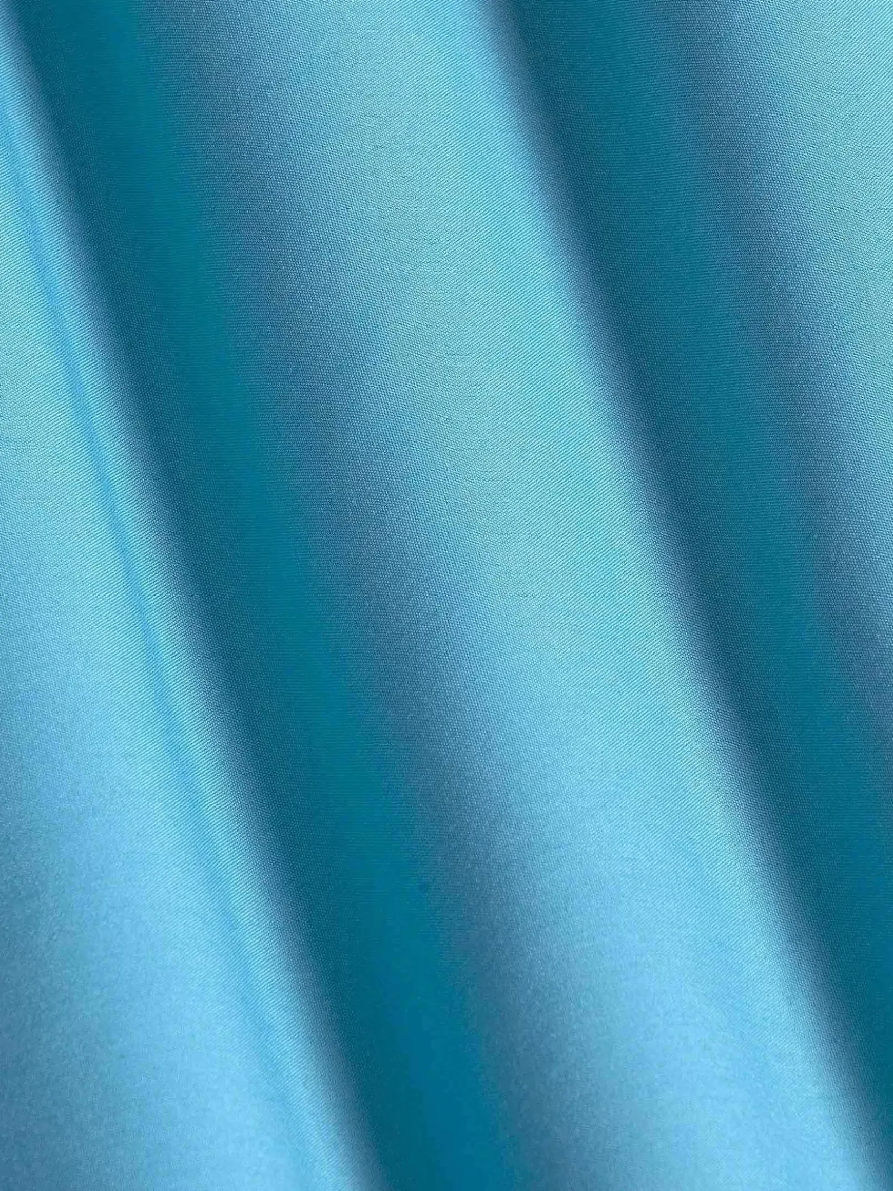 Leira Solid Turquoise Overhemd Lange Mouw