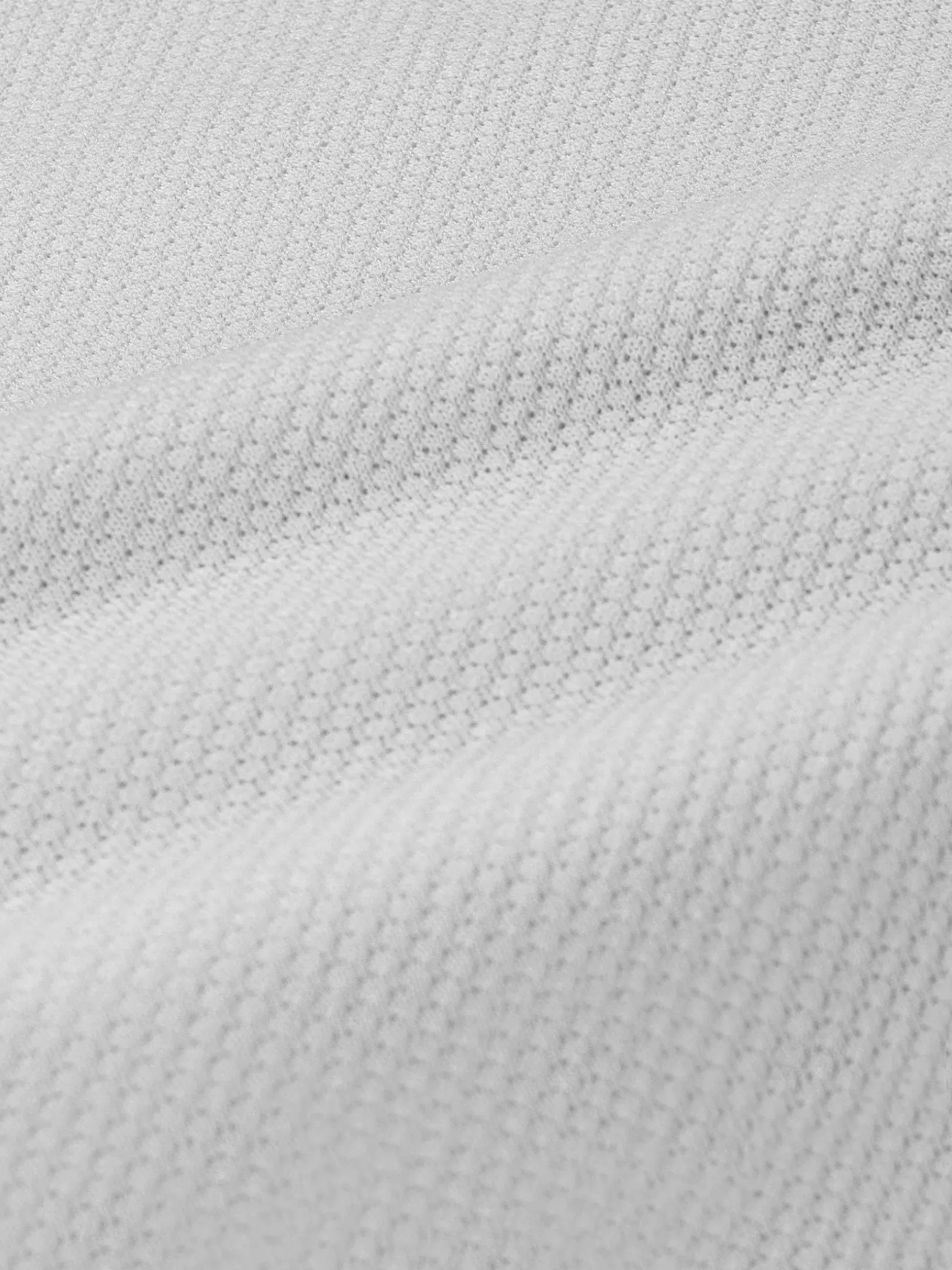 Lucas Pique Knit White T-Shirt