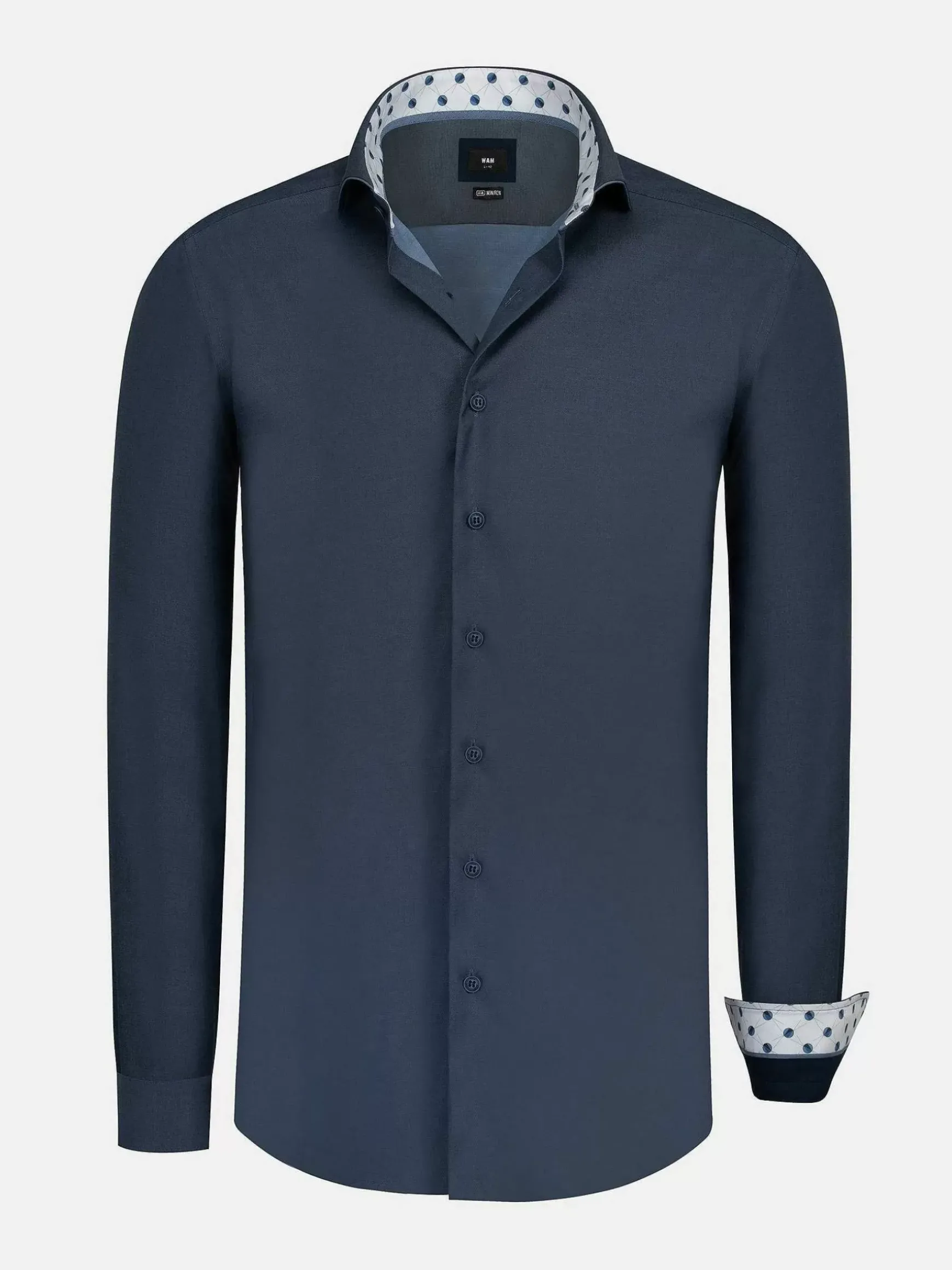 Overhemd Lange Mouw 75754 Caesar Dark Indigo