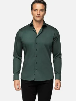 Overhemd Lange Mouw 75716 Morebo Green