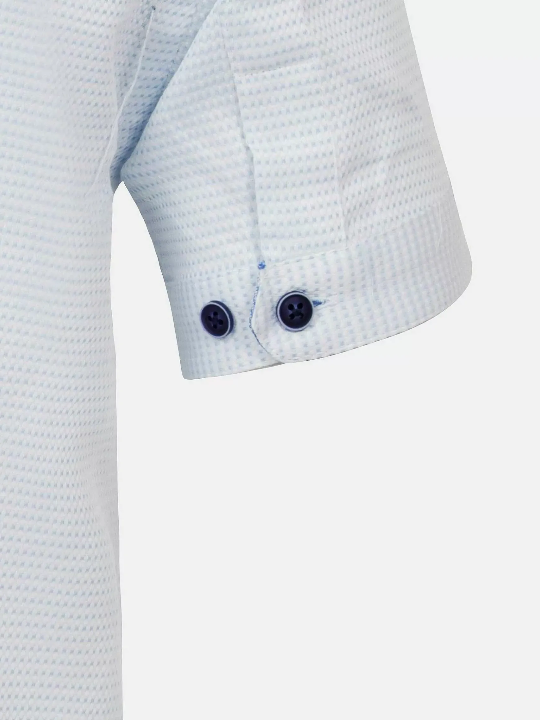 Owen Tailored Fit White Overhemd Korte Mouw