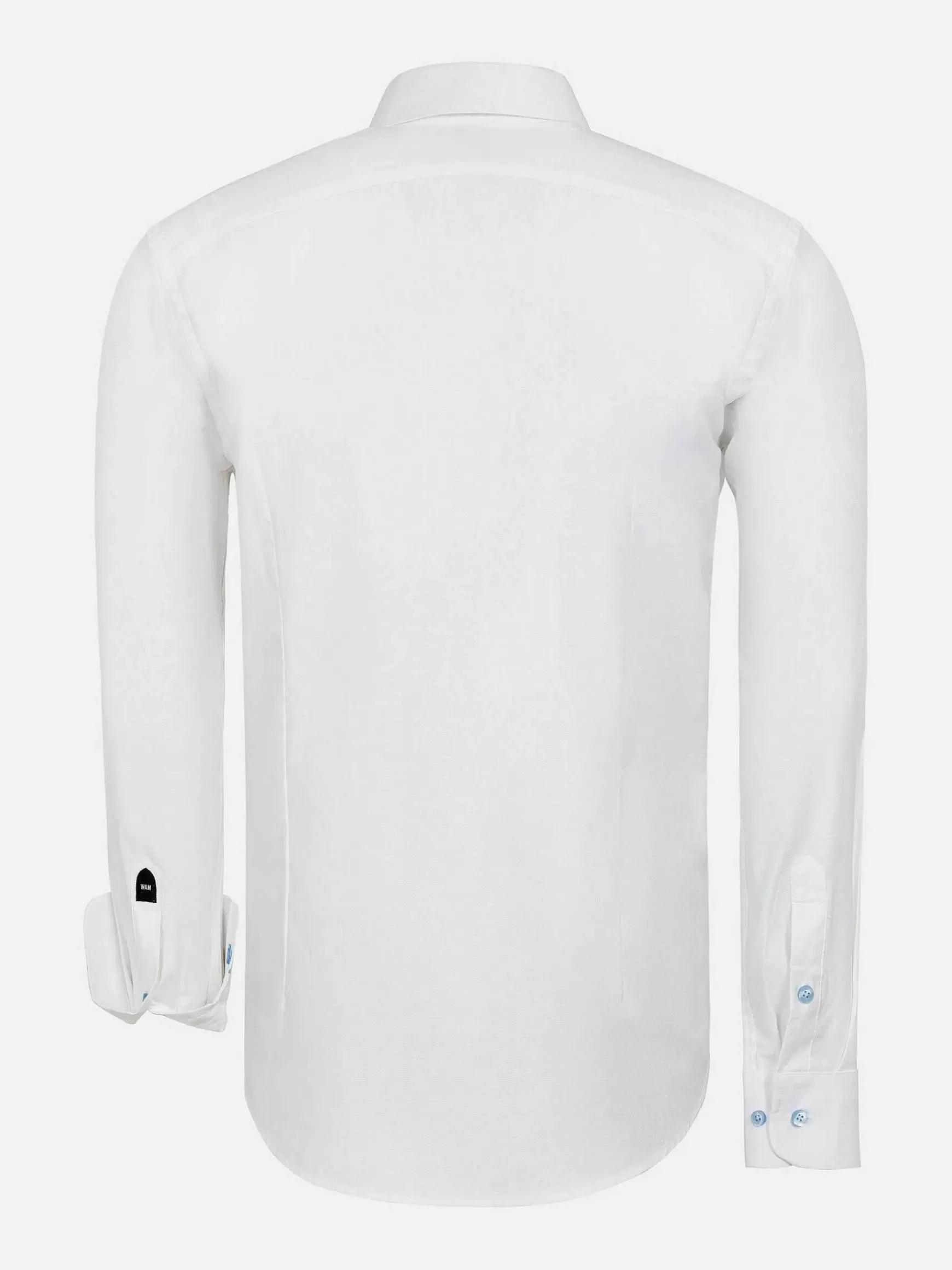 Pearl Solid White Overhemd Lange Mouw