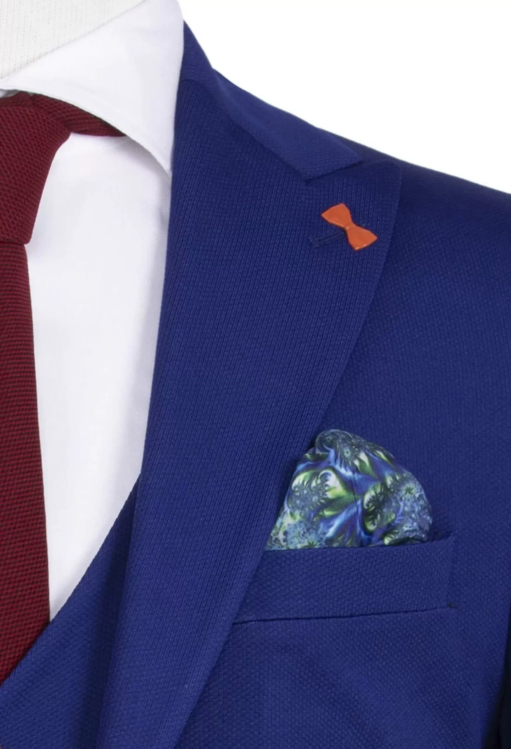 Plaid Vest Royal Blue