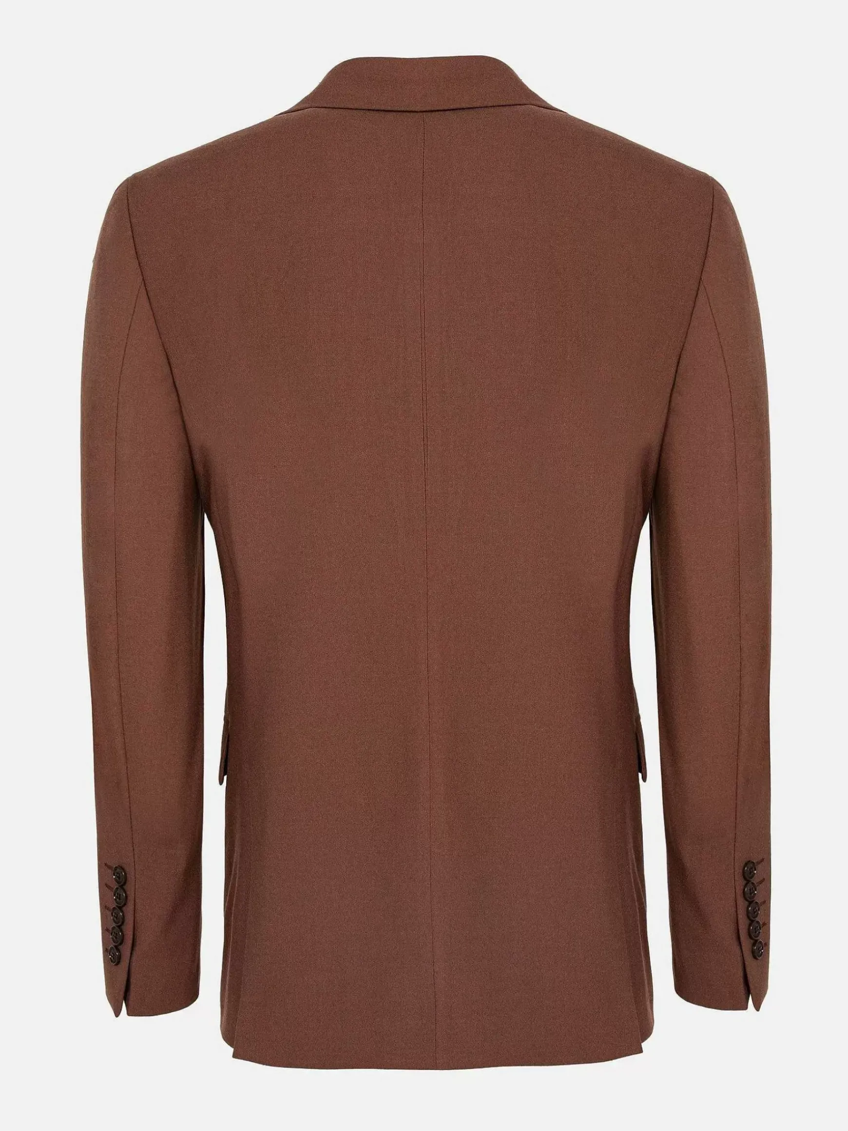 Slim Fit Brown Textured Colbert