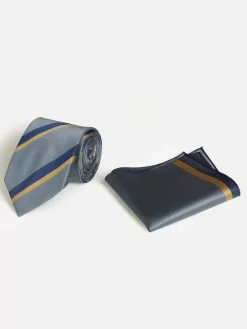 Stropdas S38 Anthracite Navy