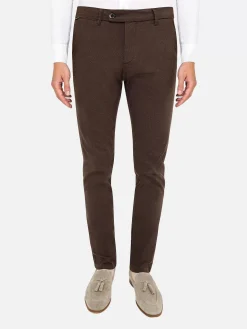 Thor Mini Pattern Check Brown Chino
