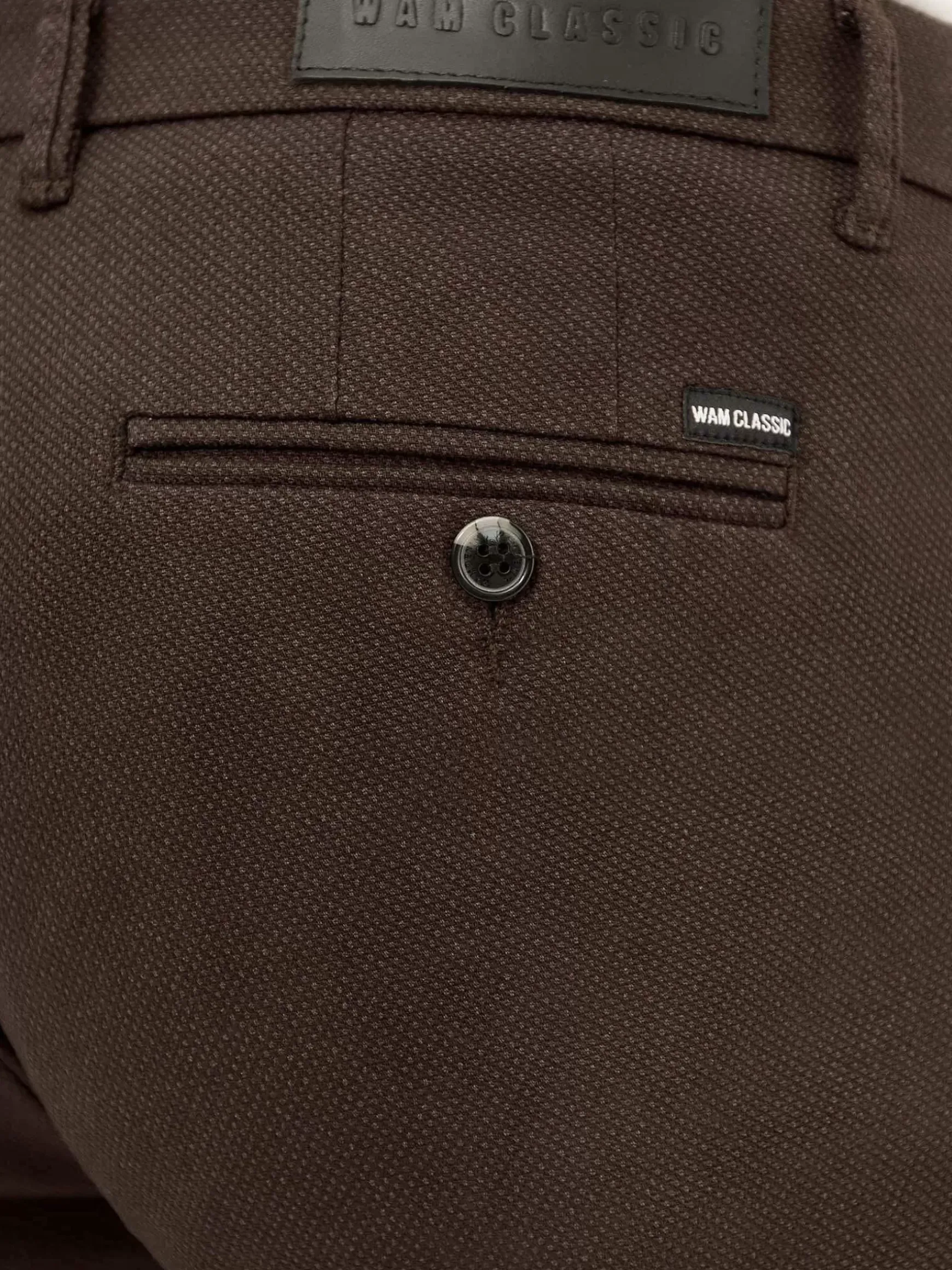 Thor Mini Pattern Check Brown Chino