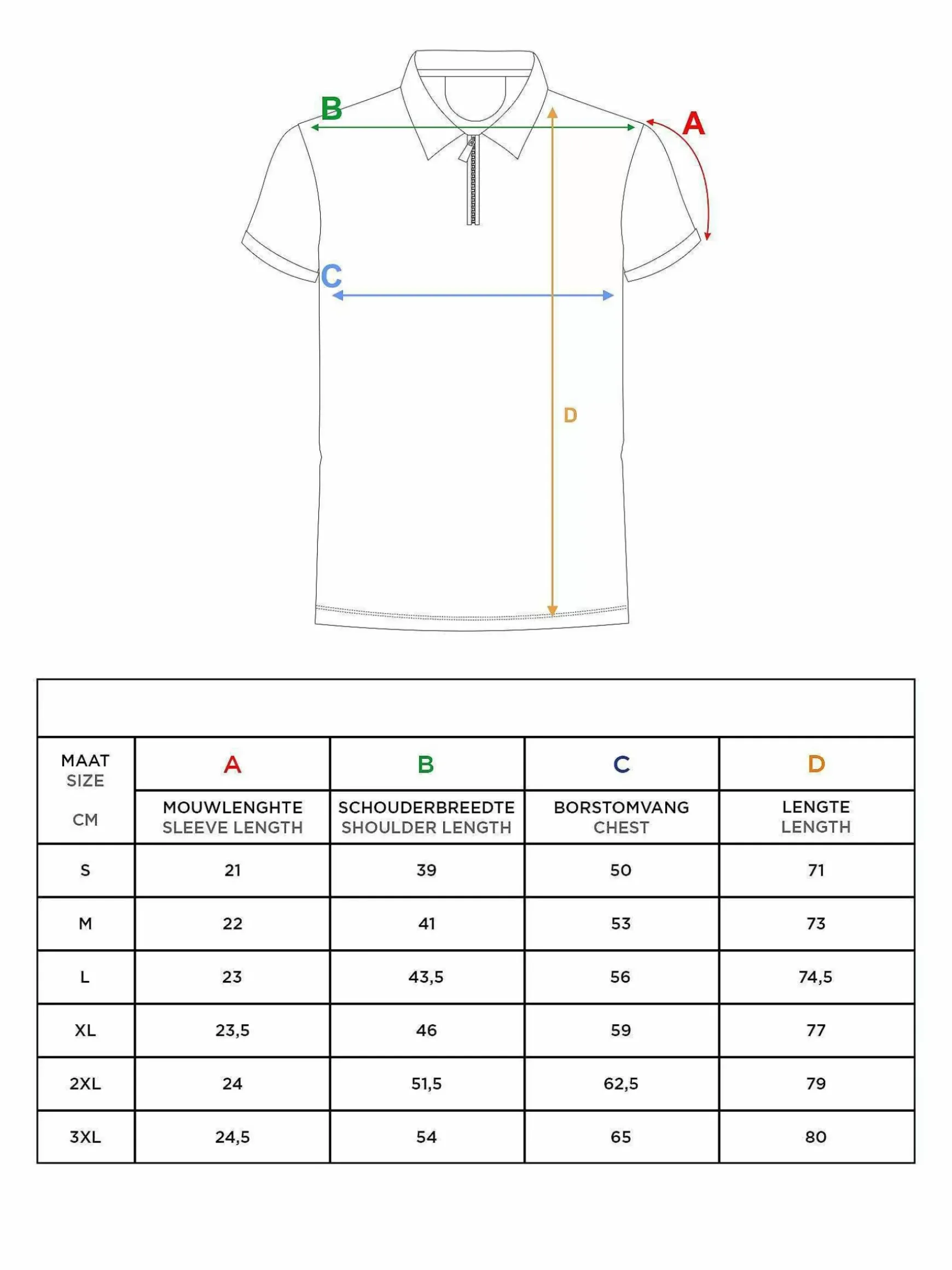 Vista Zipper White Polo