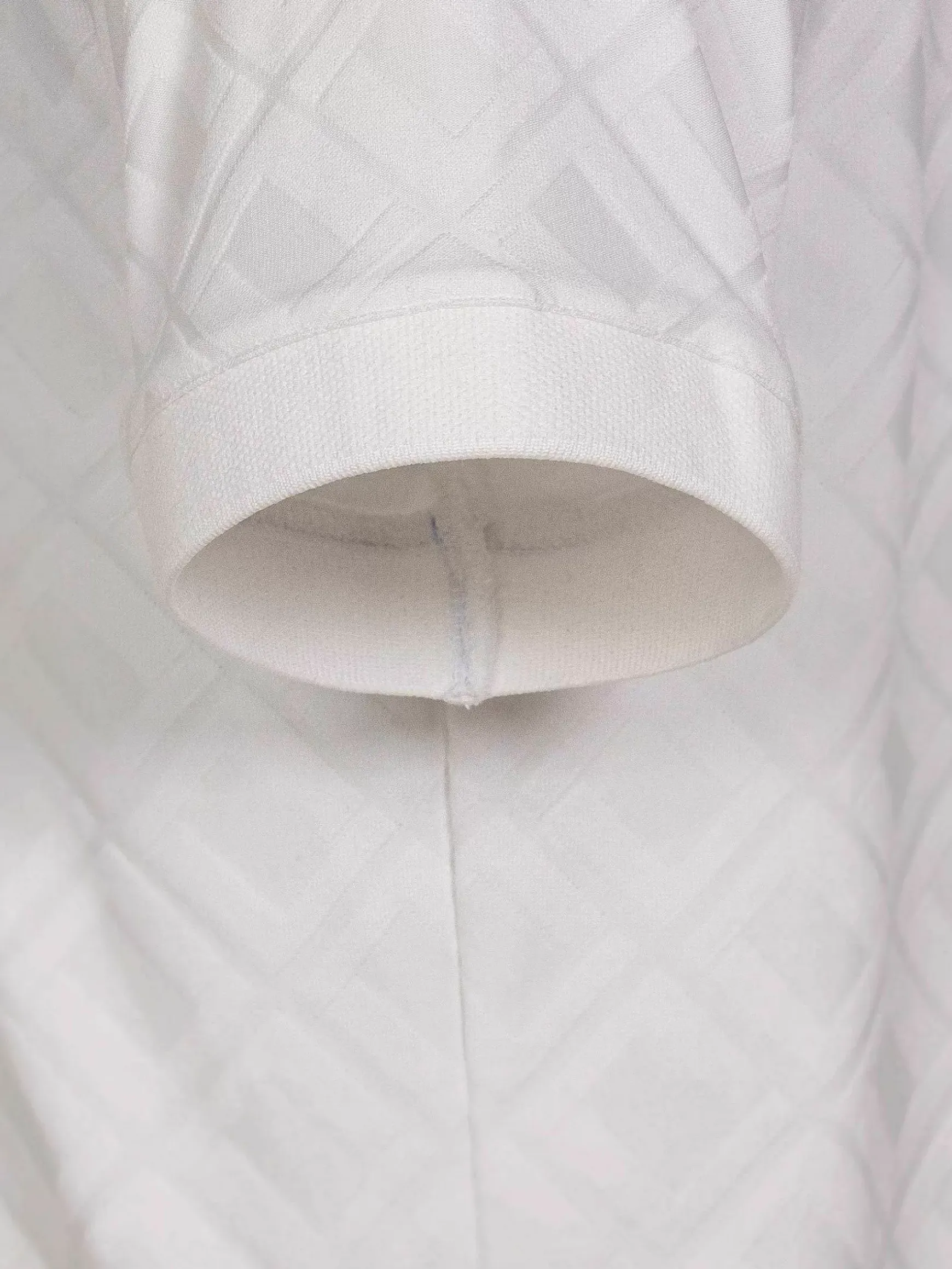 Vista Zipper White Polo