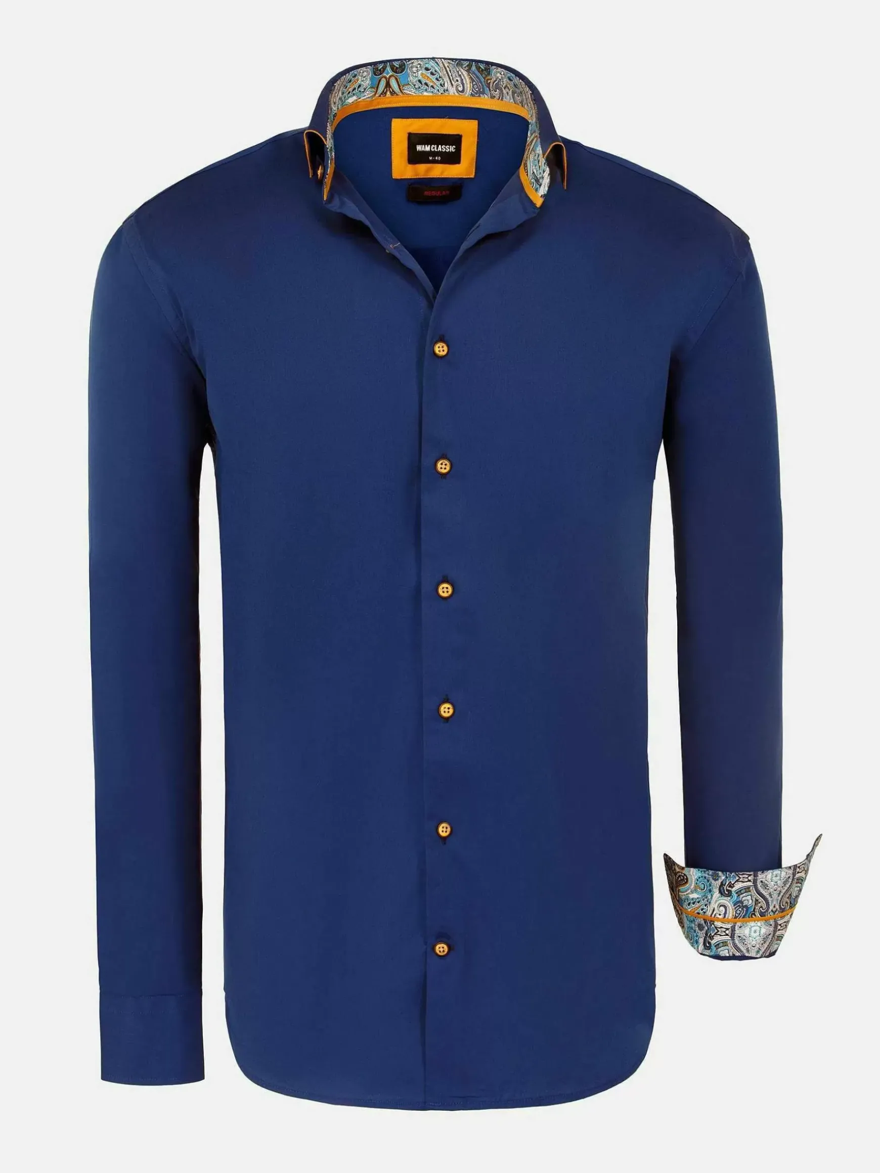 Waylon Regular Fit Navy Overhemd